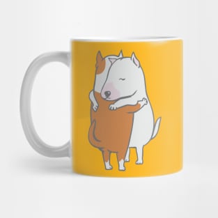 Bull Terrier Hugs Mug